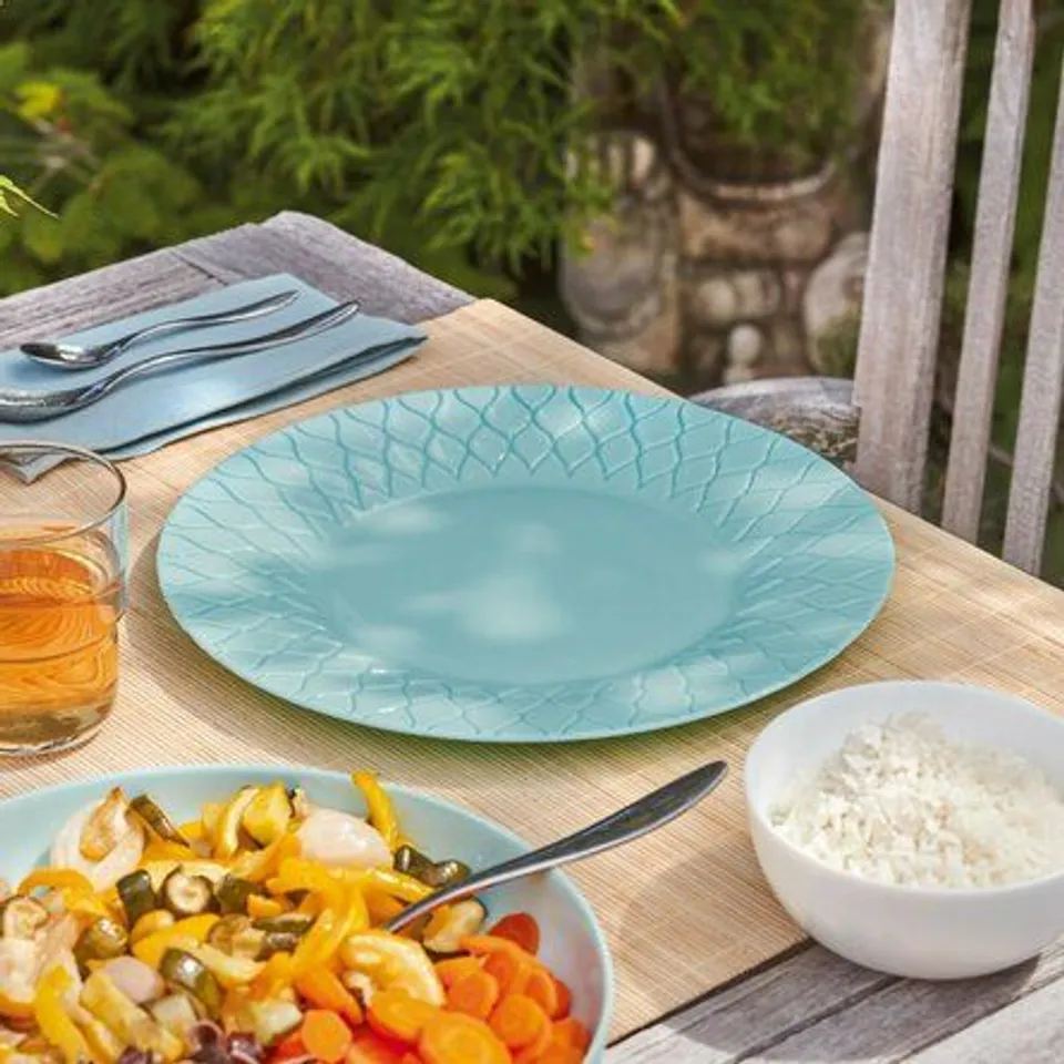 AMARIO DINNER PLATE COLOUR TURQUOISE 