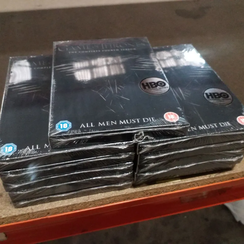 BOX CONTAINING 11 COPIES OF GAME OF THRONES SEASON 4