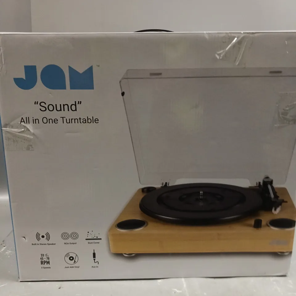 2 X BOXED JAM SOUND ALL IN ONE TURNTABLES	