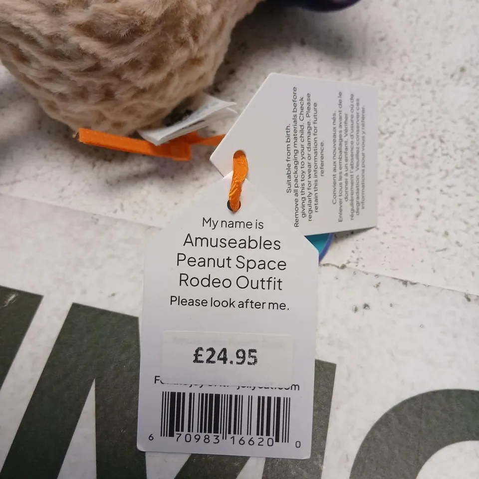 JELLYCAT AMUSEABLES PEANUT SPACE RODEO OUTFIT