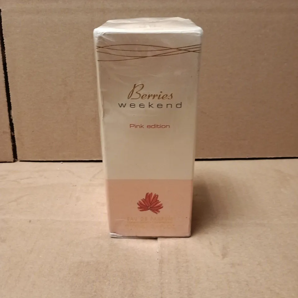 BOXED AND SEALED BERRIES WEEKEND PINK EDITION EAU DE PARFUM 100ML