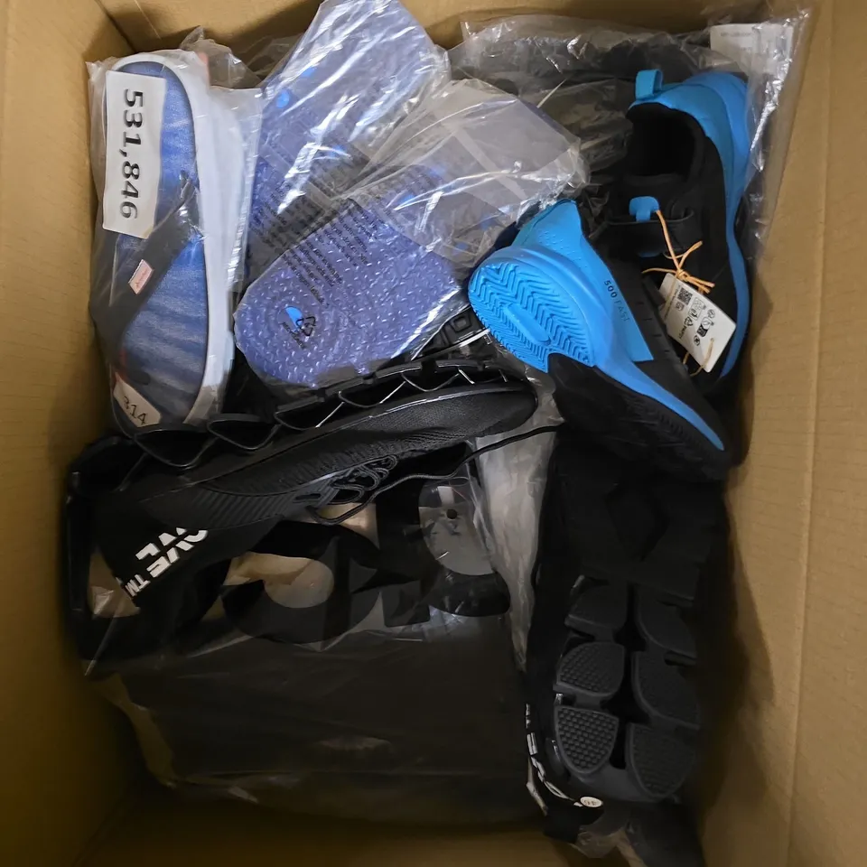 APPROXIMATELY 15 ASSORTED PAIRS OF FOOTWEAR PRODUCTS IN VARIOUS STYLES & SIZES 