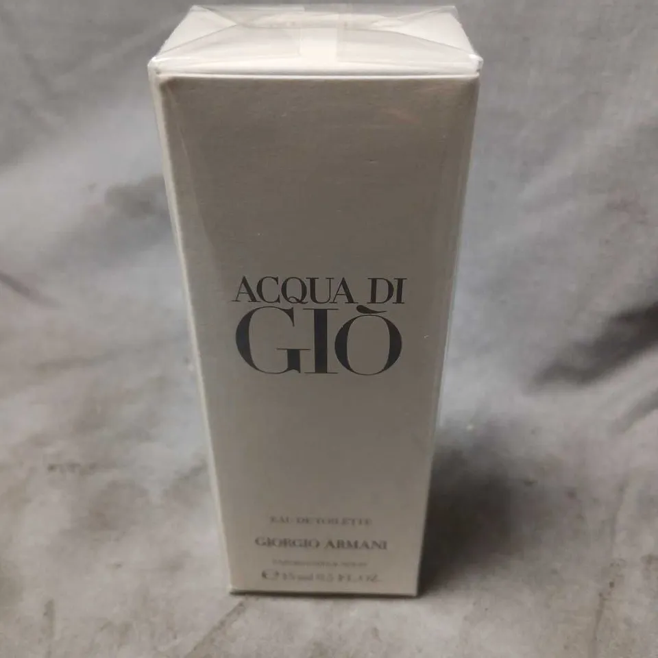 BOXED ACQUA DI GIO GIORGIO ARMANI EAU DE TOILETTE 15ML