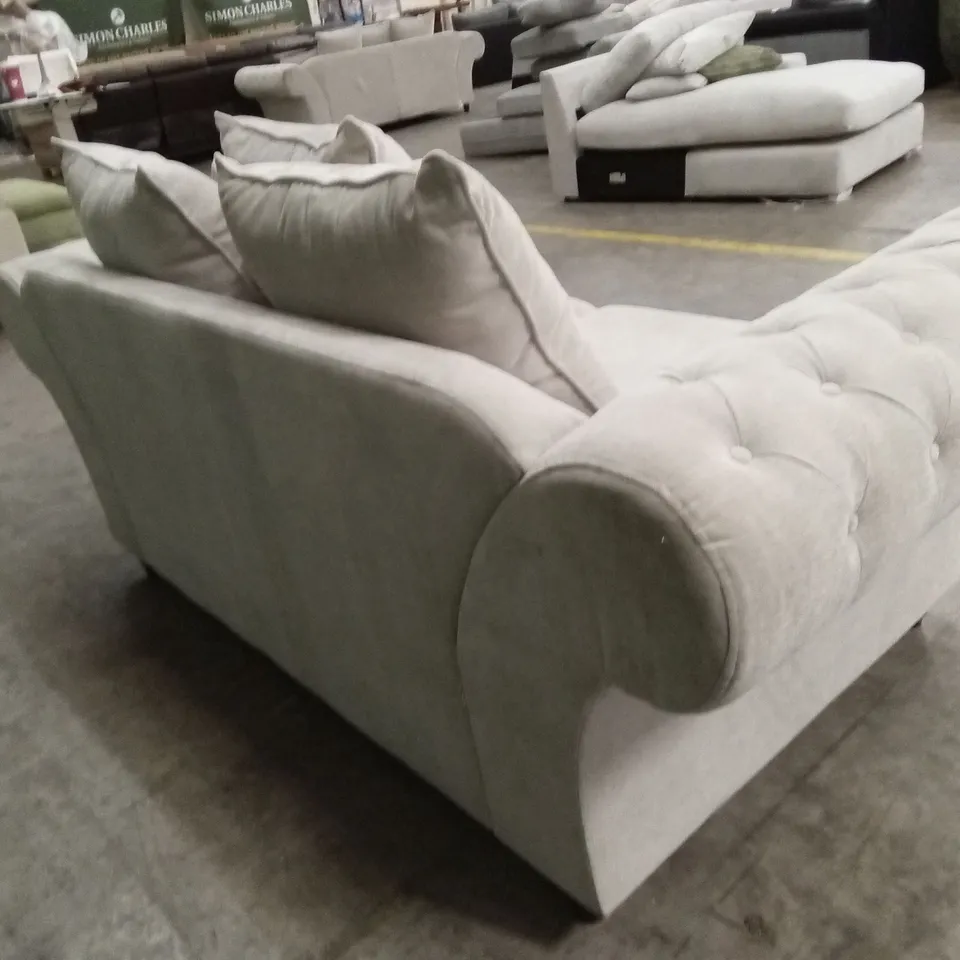 WINDSOR 2 SEATER FABRIC SCATTER BACK SOFA - NATURAL RRP £899