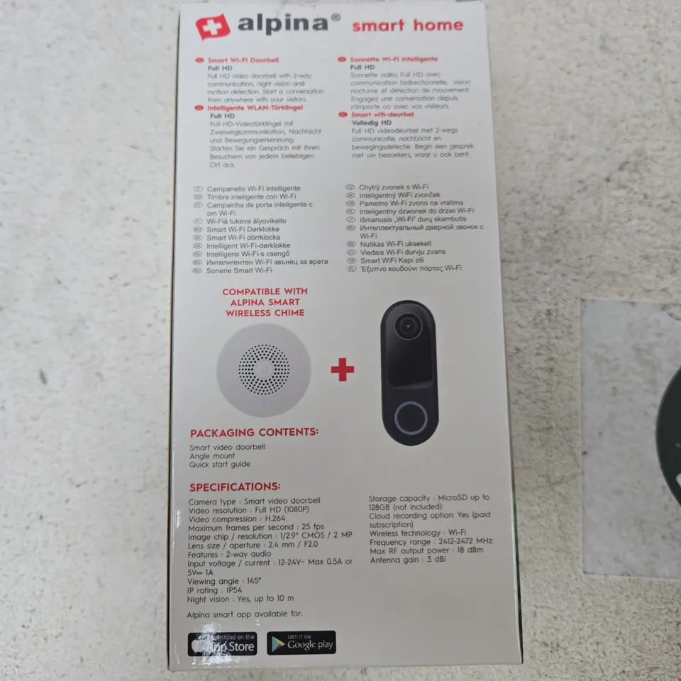 ALPINA SMART HOME WI‑FI DOORBELL