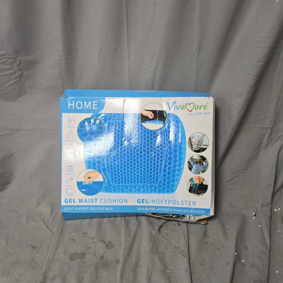 VivaMore Gel Waist Cushion – Back Support (Boxed)