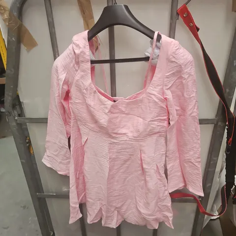 NOBODY'S CHILD PINK TOP, UK 10 (EU 38, USA 6) – MADE IN MOROCCO