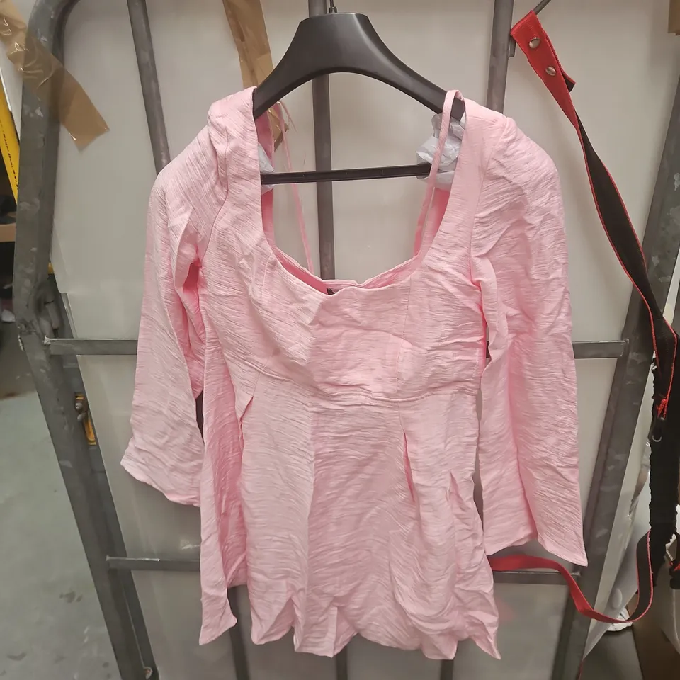NOBODY'S CHILD PINK TOP, UK 10 (EU 38, USA 6) – MADE IN MOROCCO