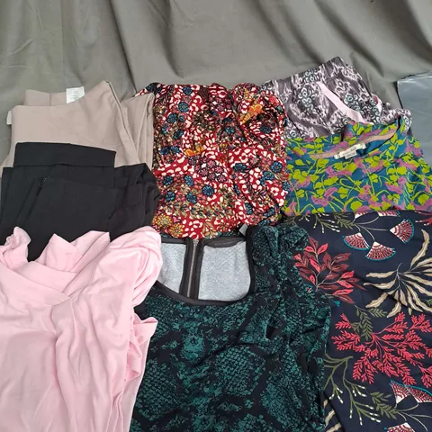 BOX OF APPROX 20 ASSORTED CLOTHING ITEMS TO INCLUDE - PYJAMAS, TOPS, TROUSERS ETC - COLLECTION ONLY