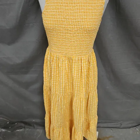 NOBODY'S CHILD SLEEVELESS CHARLIE MIDAXI DRESS IN YELLOW SIZE 12