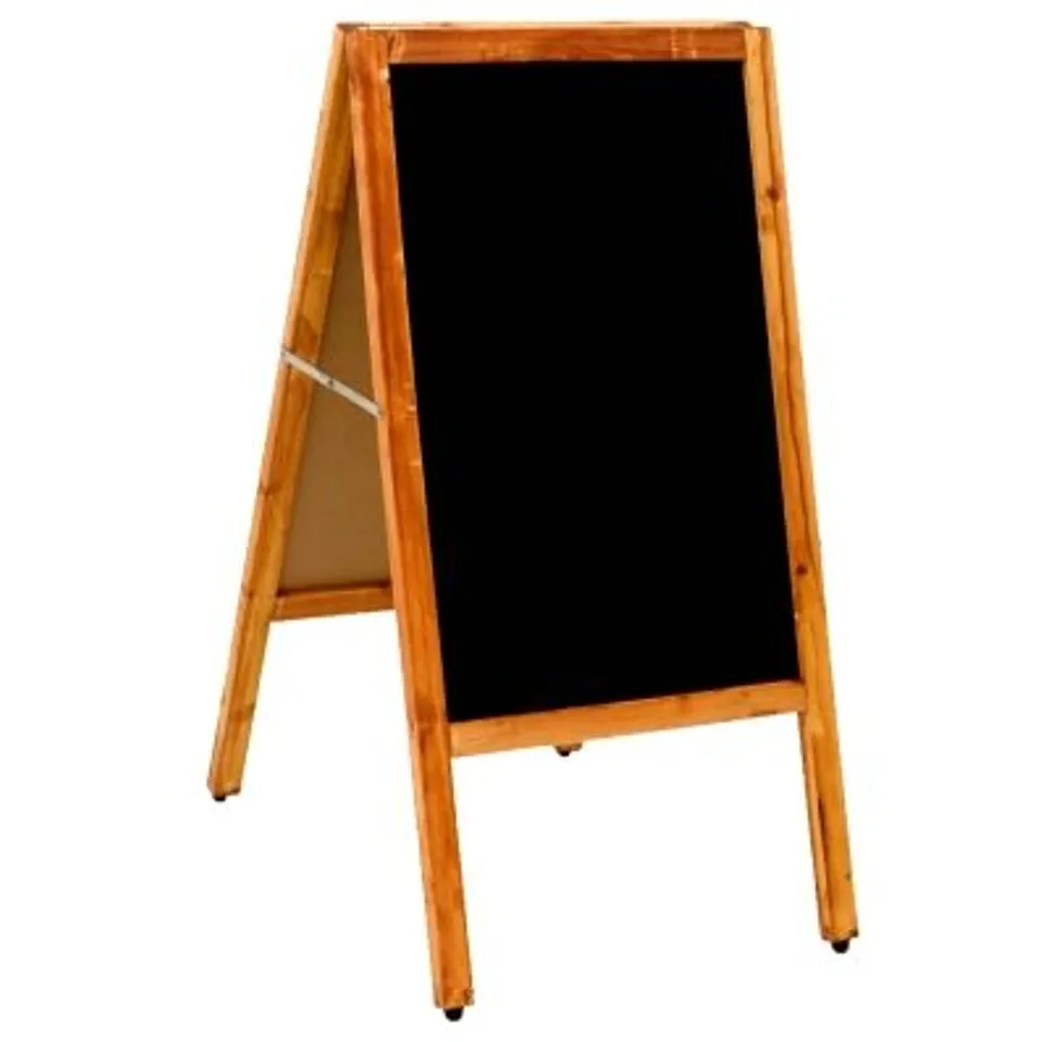 BOXED OYPLA WOODEN CHALKBOARD BLACKBOARD PAVEMENT DISPLAY SIGN A-BOARD