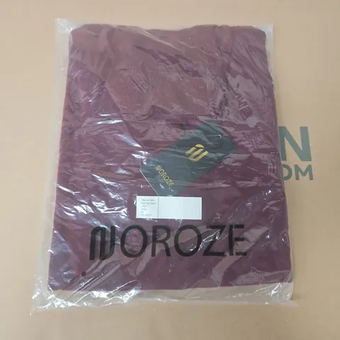 BAGGED NOROZE ROLL-UP NECK JUMPER IN BURGUNDY - MEDIUM