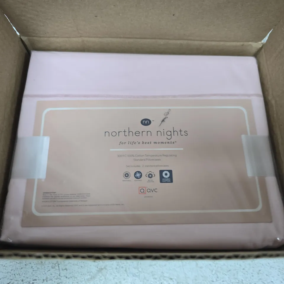 NORTHENNIGHTS 300TC HYGROCOTTON STANDARD PILLOWCASES