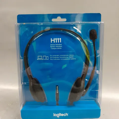 BOXED LOGITECH H111 STEREO HEADSET