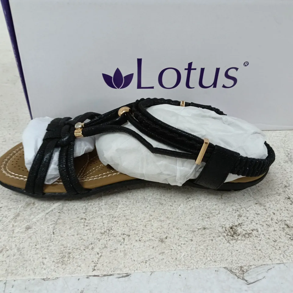 BOXED PAIR OF LOTUS DOMENICA SHOES IN BLACK - UK 4
