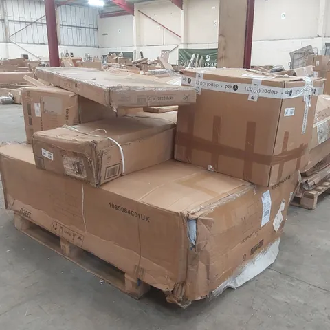 PALLET CONTAINING A LARGE QUANTITY OF ASSORTED DESIGNER FURNITURE PARTS