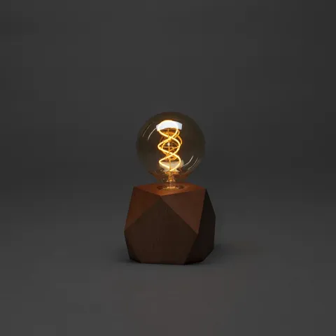 BOXED 17.5CM EDISON BULB TABLE LAMP 