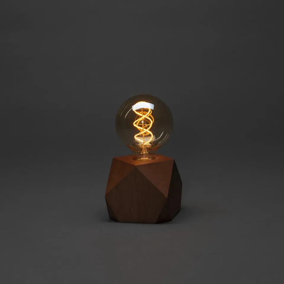 BOXED 17.5CM EDISON BULB TABLE LAMP