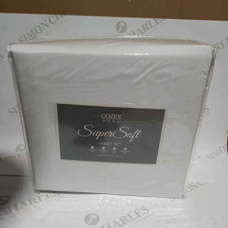 COZEE HOME SUPERSOFT SHEET SET - SUPERKING