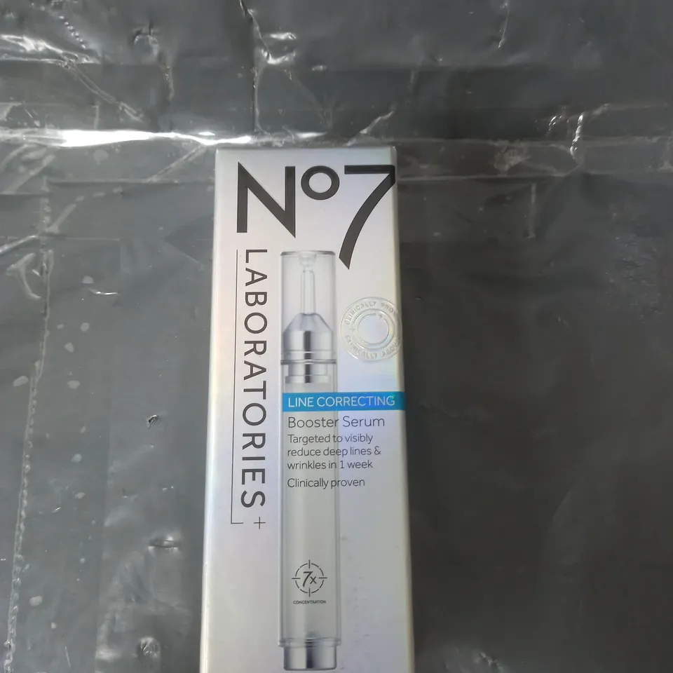 SEALED NO7 LABORATORIES LINE CORRECTING BOOSTER SERUM 15ML