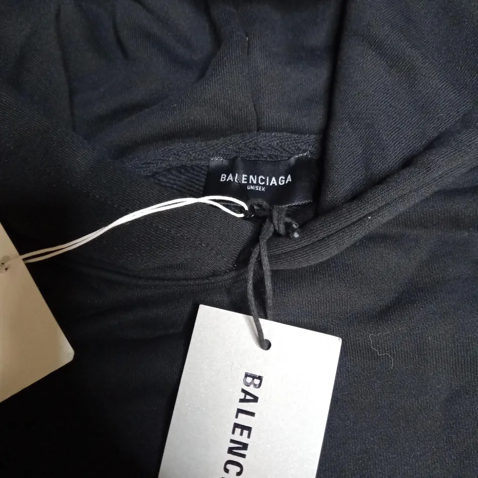 BLACK BALNCIAGA HOODIE 
