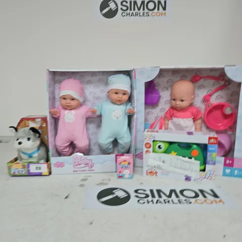 BOX OF APPROXIMATELY 10 ASSORTED ITEMS INCLUDING BE MY BABY PAMPER AND PLAY BABY, PITTER PATTER PETS PLAYFUL PUPPY AND BE MY BABY MY TWIN TOTS