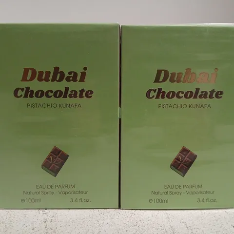 2 X 100ML SEALED FRAGRANCE COUTURE DUBAI CHOCOLATE PISTACHIO KUNAFA