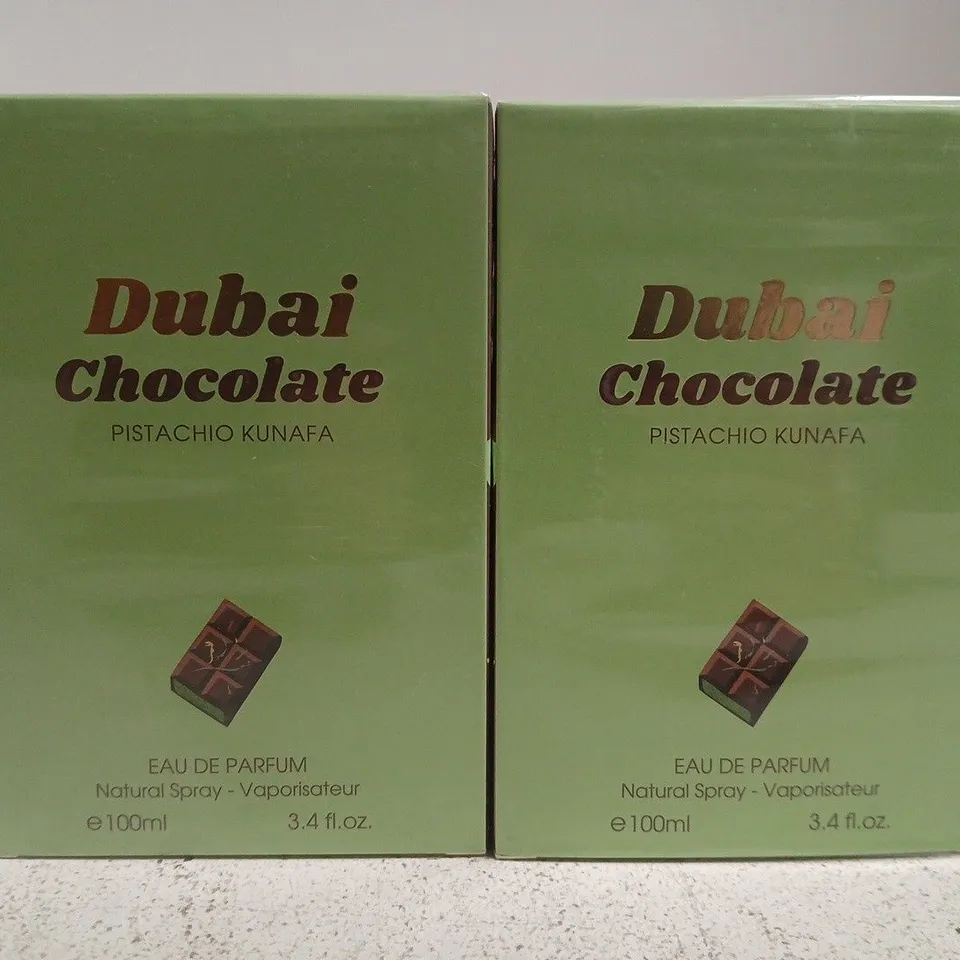 2 X 100ML SEALED FRAGRANCE COUTURE DUBAI CHOCOLATE PISTACHIO KUNAFA