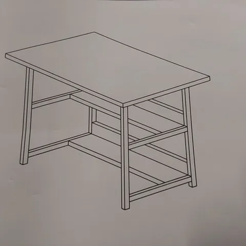 BOXED WOODEN DESK - NATURAL (1 BOX)