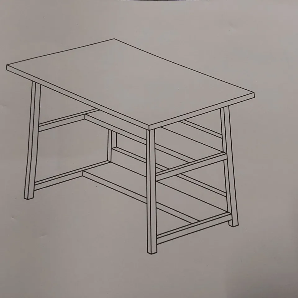 BOXED WOODEN DESK - NATURAL (1 BOX)