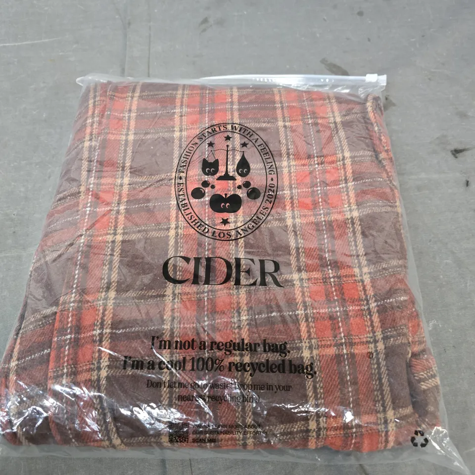 CIDER WOOLLY CHEQUERED PANTS SIZE UNSPECIFIED