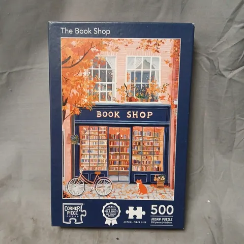 SEALED CORNER PIECE THE BOOK SHOP 500-PIECE JIGSAW PUZZLE