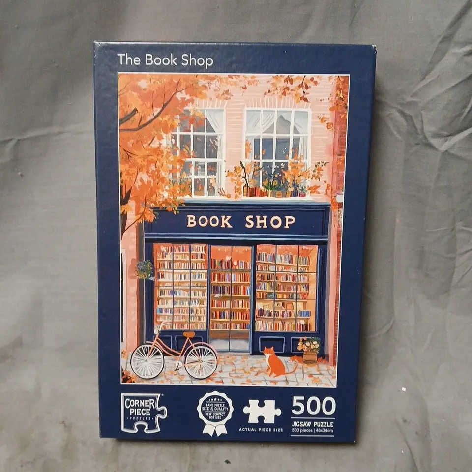 SEALED CORNER PIECE THE BOOK SHOP 500-PIECE JIGSAW PUZZLE