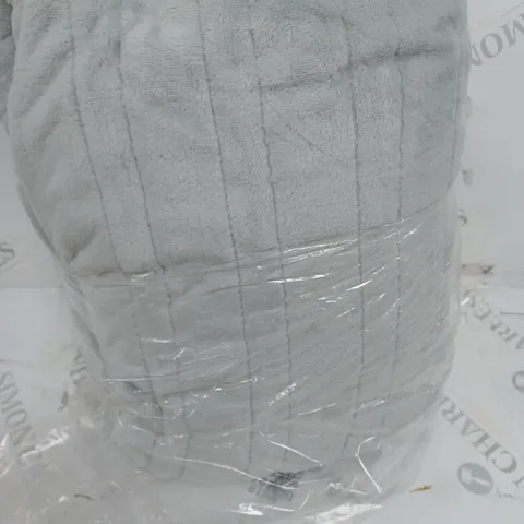 COZEE HOME HEATED BLANKET IN LIGHT GREY