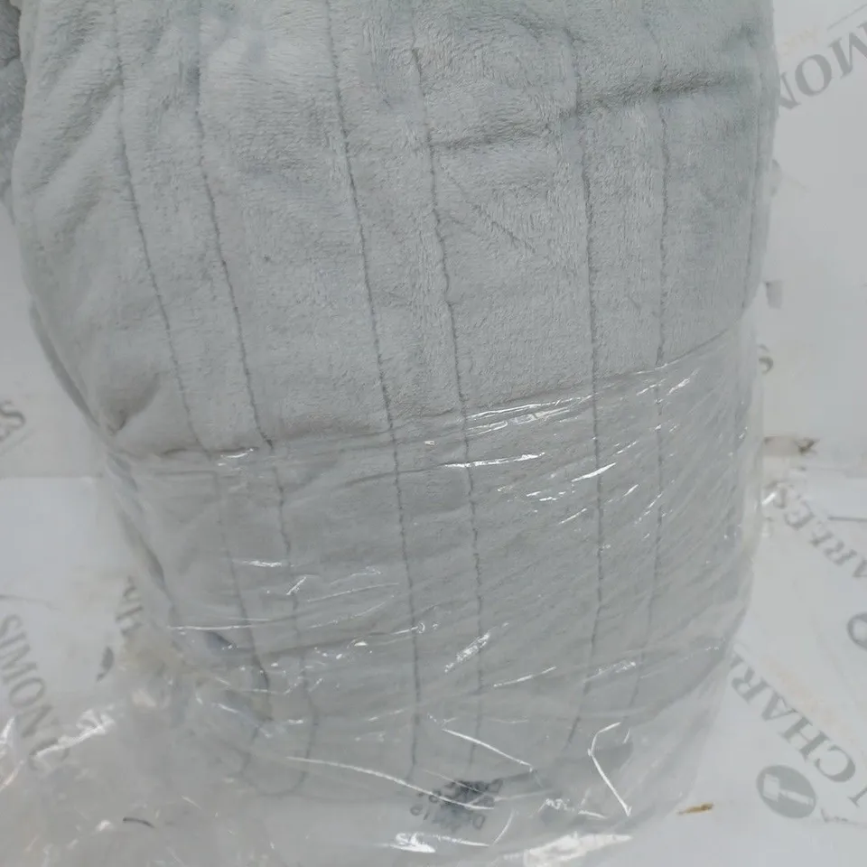 COZEE HOME HEATED BLANKET IN LIGHT GREY
