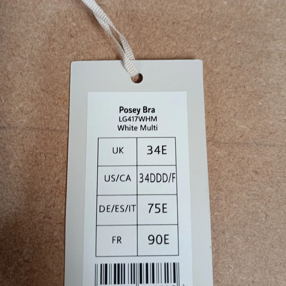 BRAVISSIMO POSEY BRA LG417WHM WHITE MULTI, UK 34E