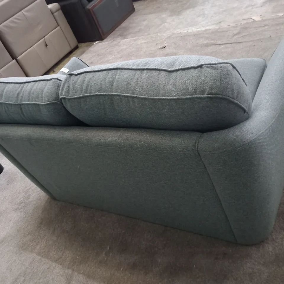 DESIGNER G PLAN VINTAGE 68 SHERBERT TEAL FABRIC SMALL SOFA