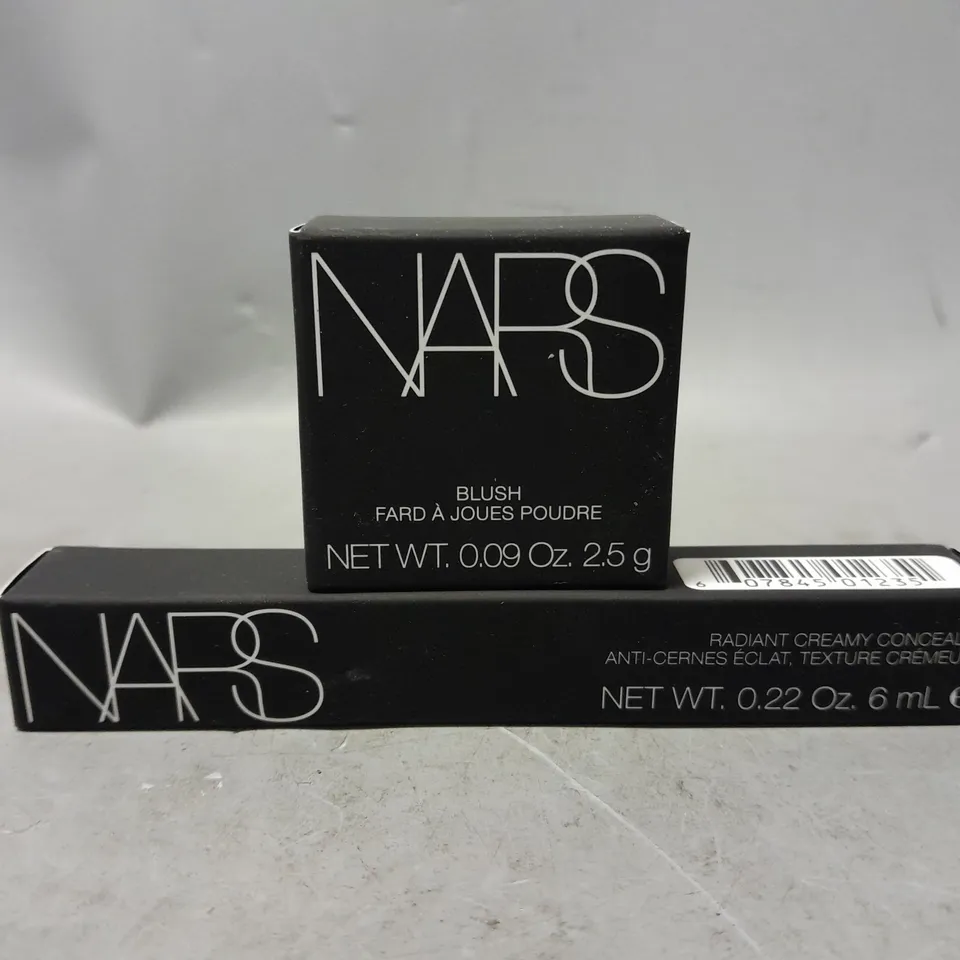 2 NARS PRODUCTS TO INCLUDE RADIANT CREAMY CONCEALER #MEDIUM 2 GINGER & BLUSH #ORGASM RUSH 