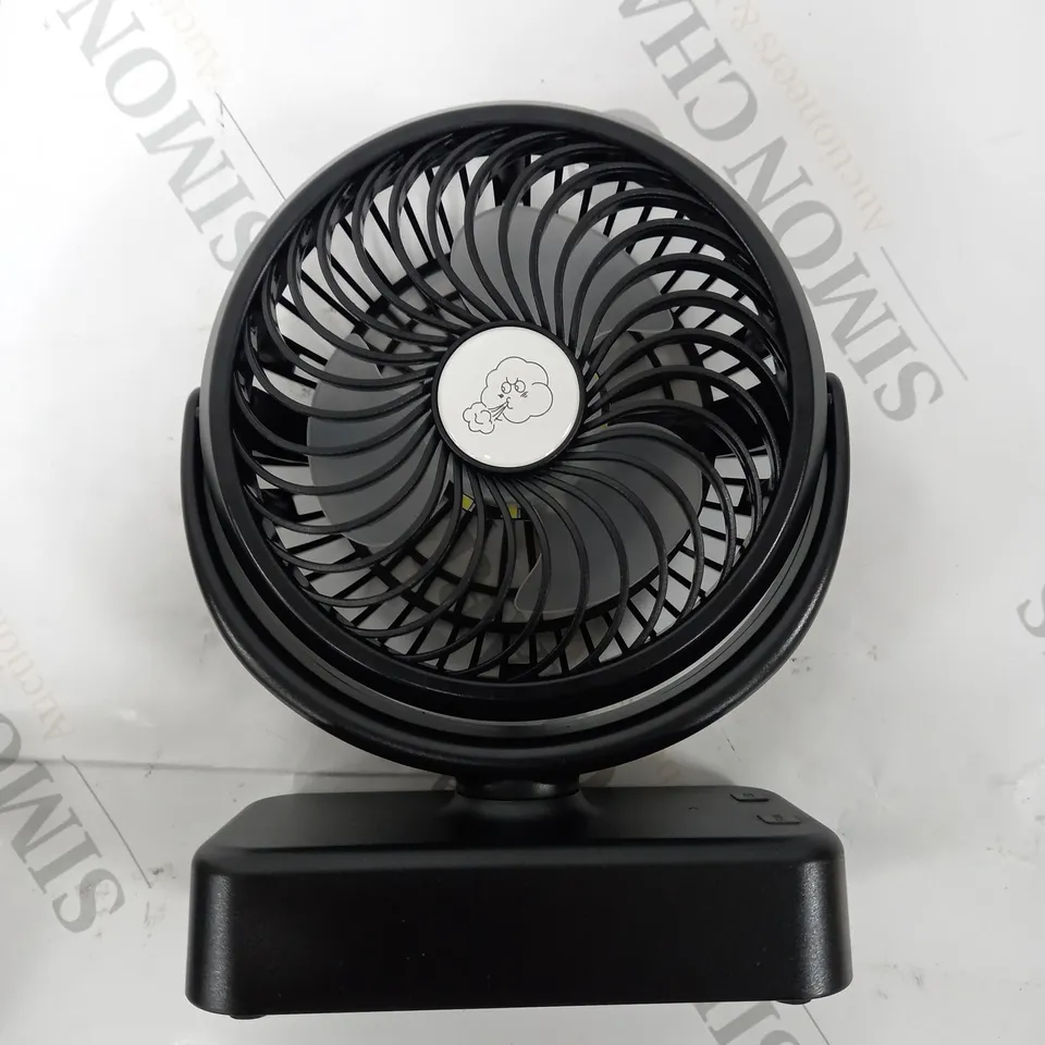 BOXED CAMPING FAN BLACK F-120