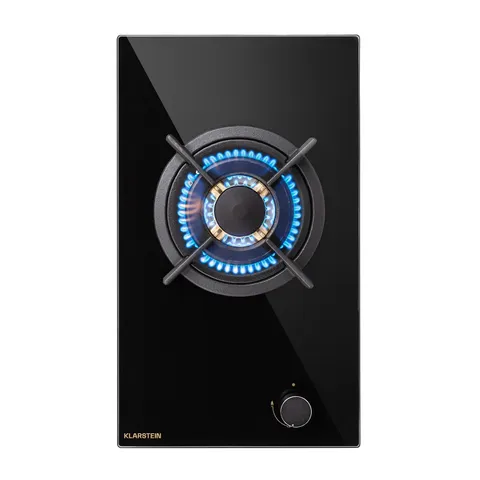 KLARSTEIN GAS HOB 30 CM 1 BURNER SINGLE GLASS CERAMIC GAS COOKER HOB GAS BURNER HOB BOXED