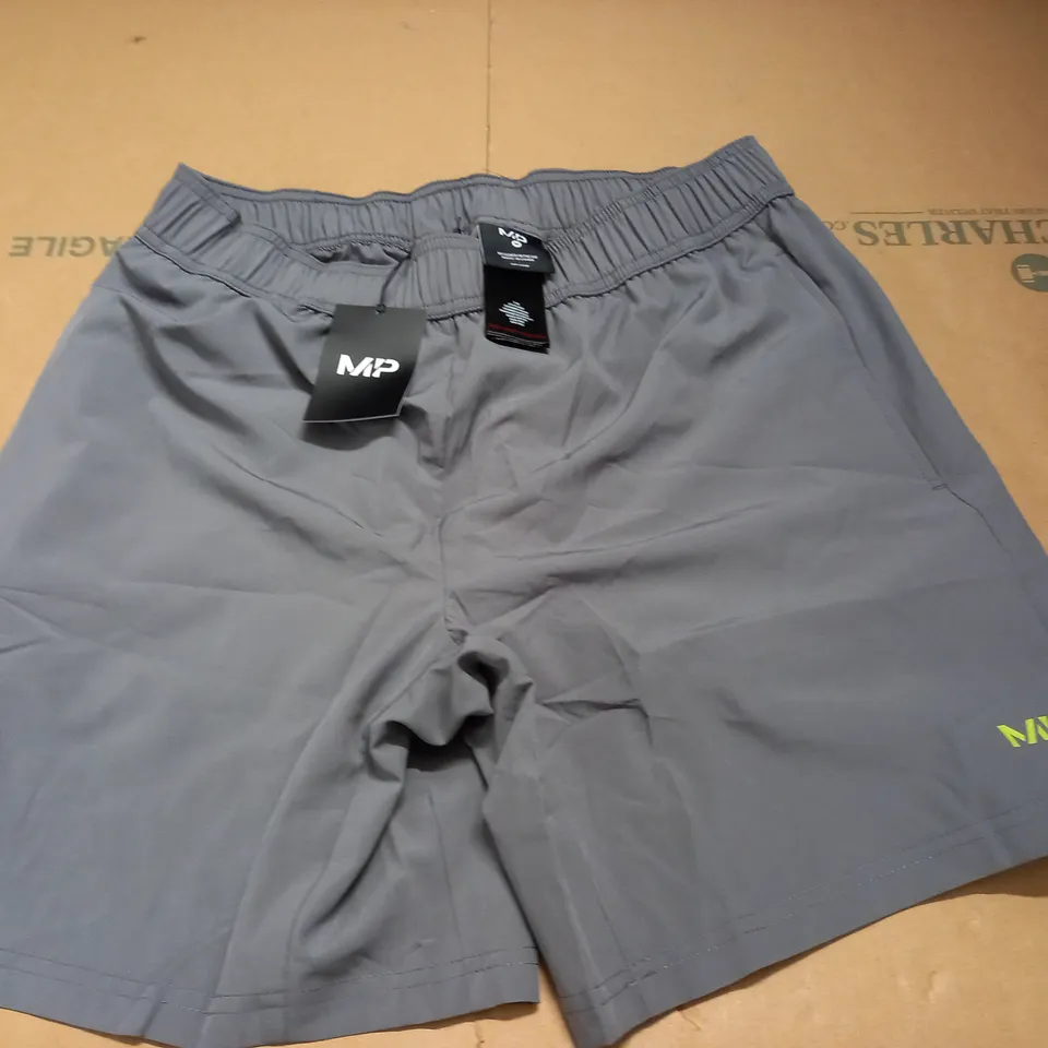 MP MENS GRAPHIC RUNNING SHORTS IN CARBON - M