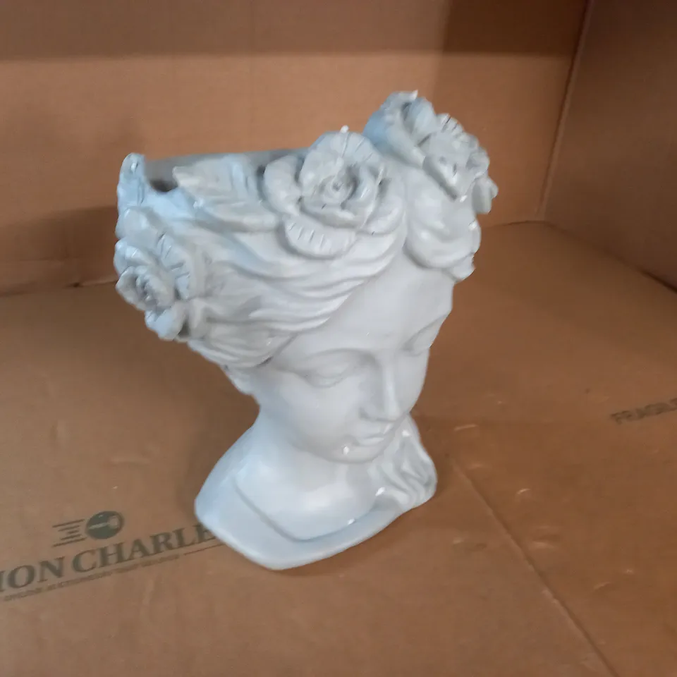 CAST FEMALE PLANTER - 38CM TALL