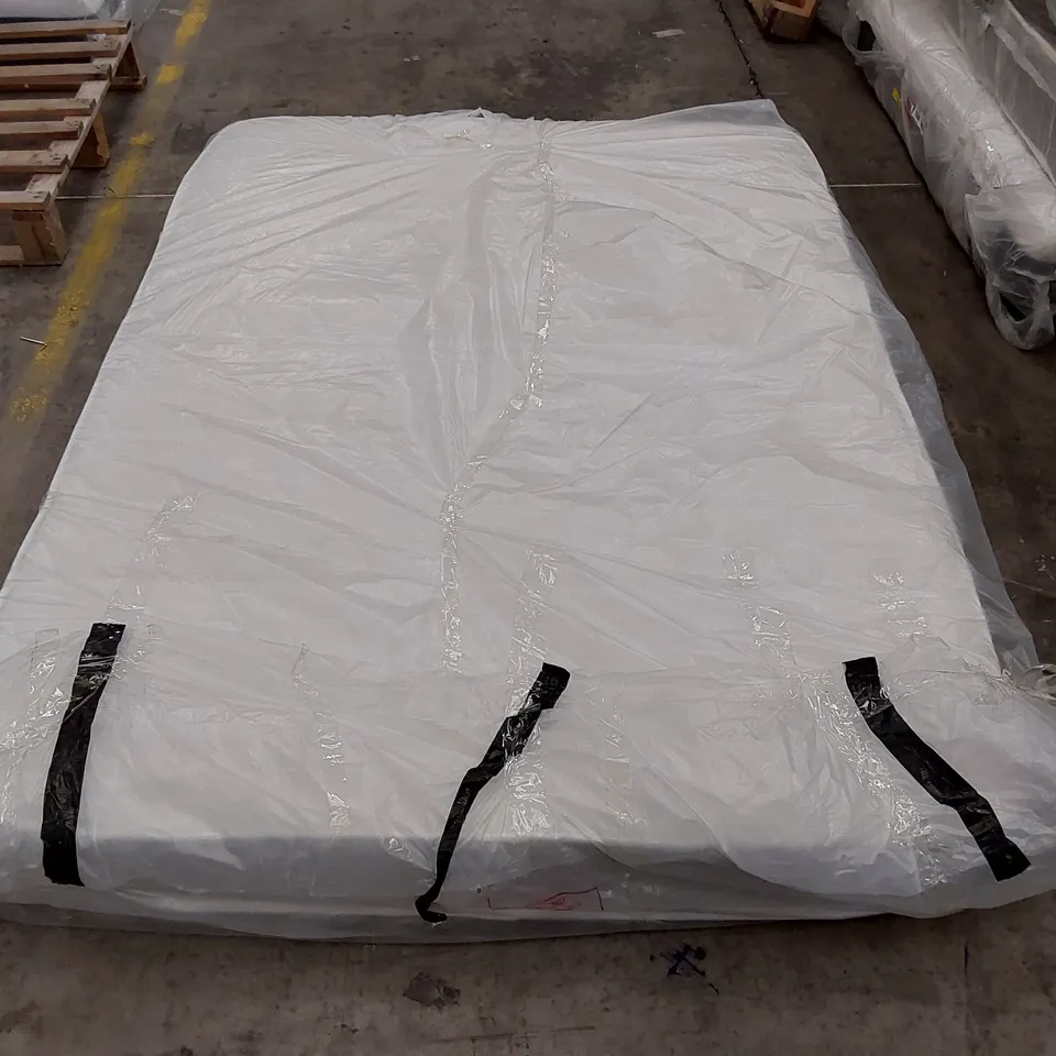 QUALITY BAGGED HYBRID MEMORY NATURAL OPEN COIL 4'6" DOUBLE MATTRESS 