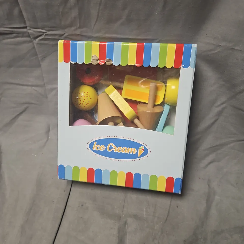 ICE CREAM PLAYSET – BOXED KIDS' PRETEND FOOD SET
