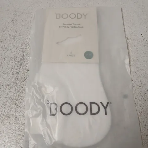 BOODY EVERYDAY HIDDEN SOCKS β BAMBOO VISCOSE, WHITE, EU 34-40