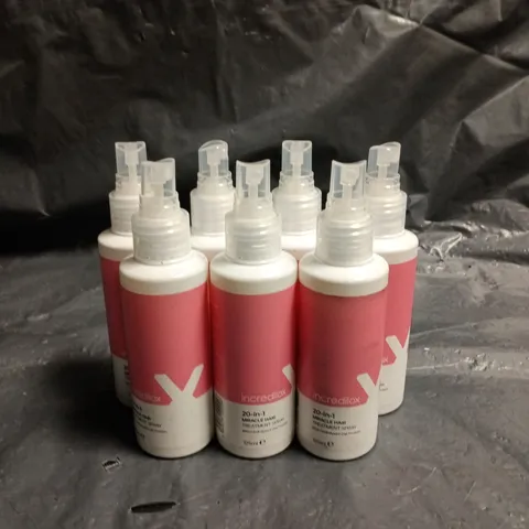 LOT OF 7 BOTTLES OF INCREDILOX 20-IN-1 MIRACLE HAIR TREATMENT SPRAY β 125ML PER BOTTLE