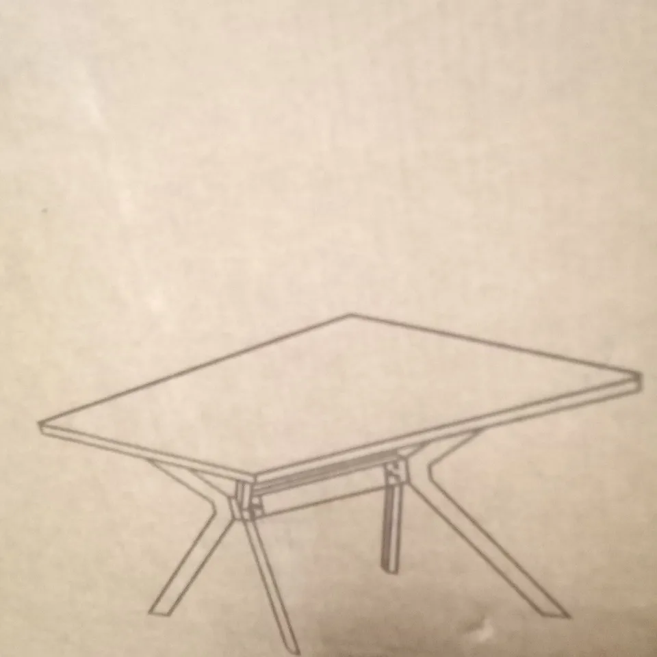 BOXED KAMALA DINING TABLE 1.4M - GREY LEGS