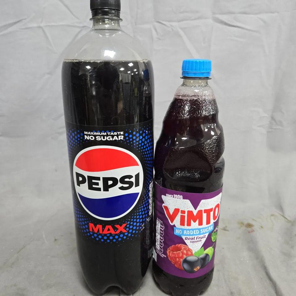 APPROXIMATELY 5 ASSORTED FOOD ITEMS TO INCLUDE - PEPSI MAX AND VIMTO