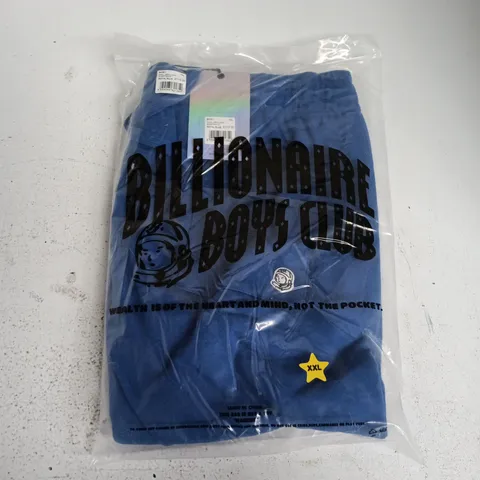 BAGGED BILLIONAIRE BOYS CLUB SMALL ARCH LOGO SWEATPANTS IN ROYAL BLUE - XXL