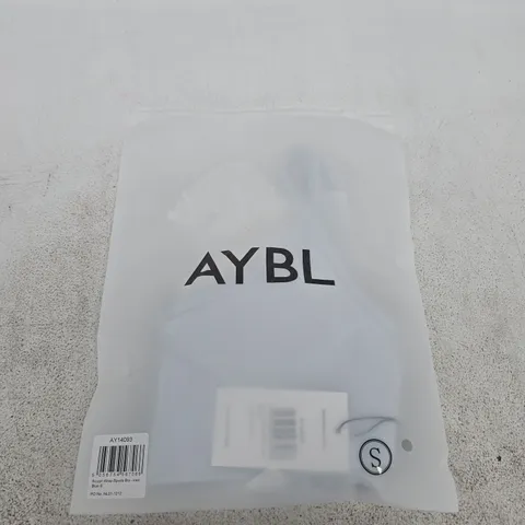 BAGGED AYBL SCULPT WRAP SPORTS BRA - ICED BLUE - SIZE SMALL